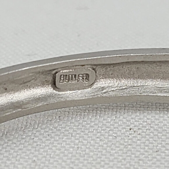 Butler Matt Silver Rhinestone Hinge Bracelet - Picture 7 of 8